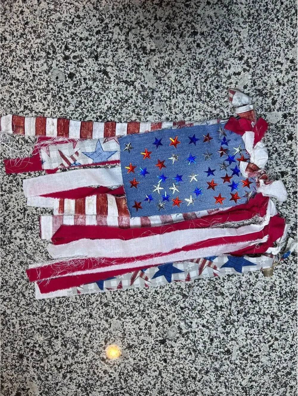 Handcrafted Patriotic American Flag Wall Hanging Decoration